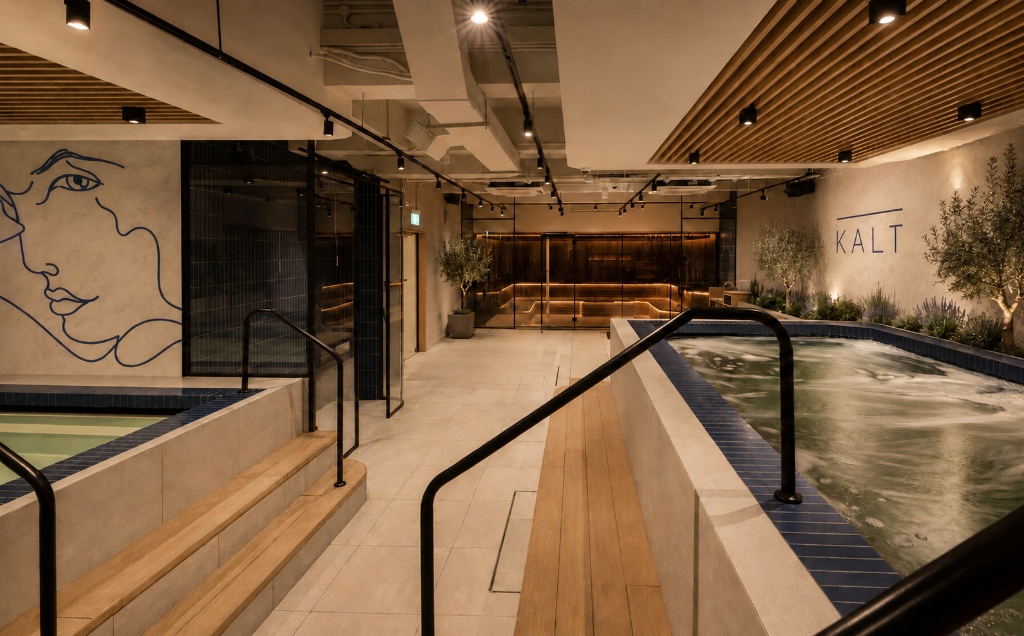 Plunge Pool and Sauna Perspective at KALT